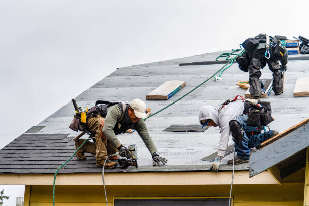Professional Gutter Installation technician working in Cranesville, PA